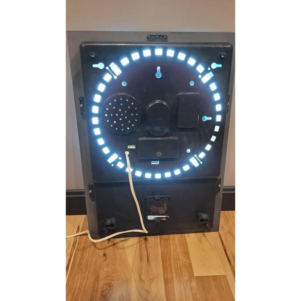 The Last Super Christian Motion Lamp Lighted Mirror With Clock RARE 10.5